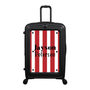 Modify - Suitcase with Personalised Panel (Red Stripe Shirt - Double Name)