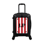 Modify - Suitcase with Personalised Panel (Red Stripe Shirt - Initials)