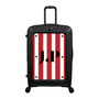 Modify - Suitcase with Personalised Panel (Red Stripe Shirt - Initials)