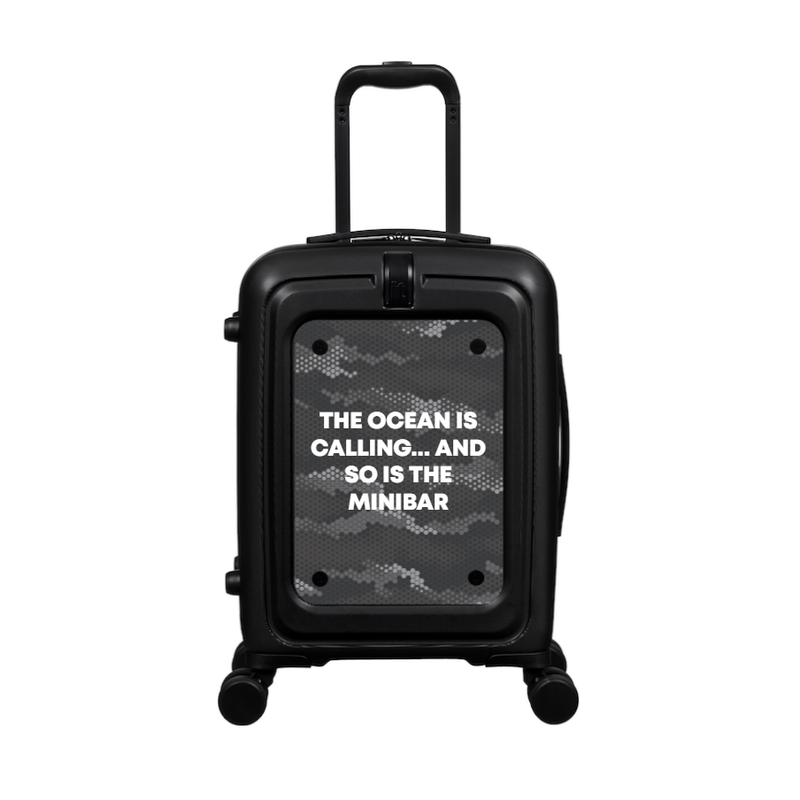 Modify - Suitcase with Personalised Panel (Hexagon Camo - Quote)