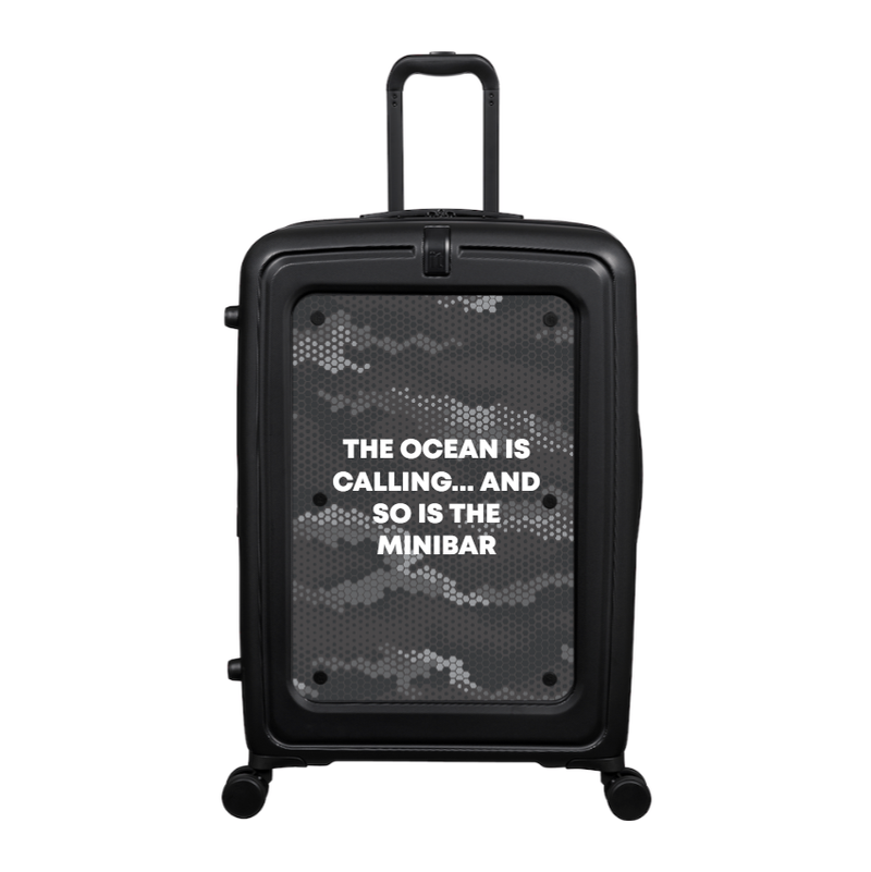Modify - Suitcase with Personalised Panel (Hexagon Camo - Quote)