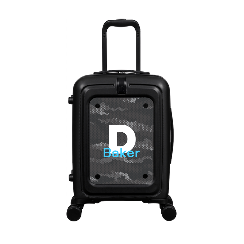 Modify - Suitcase with Personalised Panel (Hexagon Camo - Letter & Name)