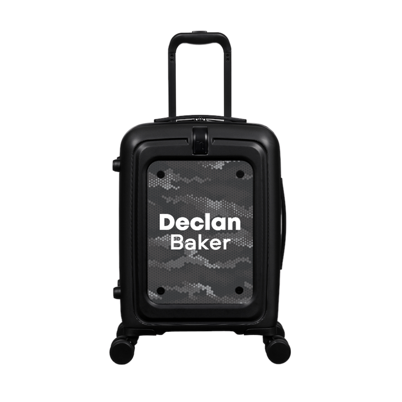 Modify - Suitcase with Personalised Panel (Hexagon Camo - Double Name)