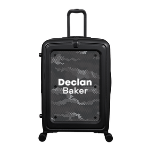 Modify - Suitcase with Personalised Panel (Hexagon Camo - Double Name)