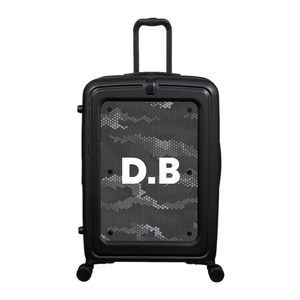 Modify - Suitcase with Personalised Panel (Hexagon Camo - Initials)